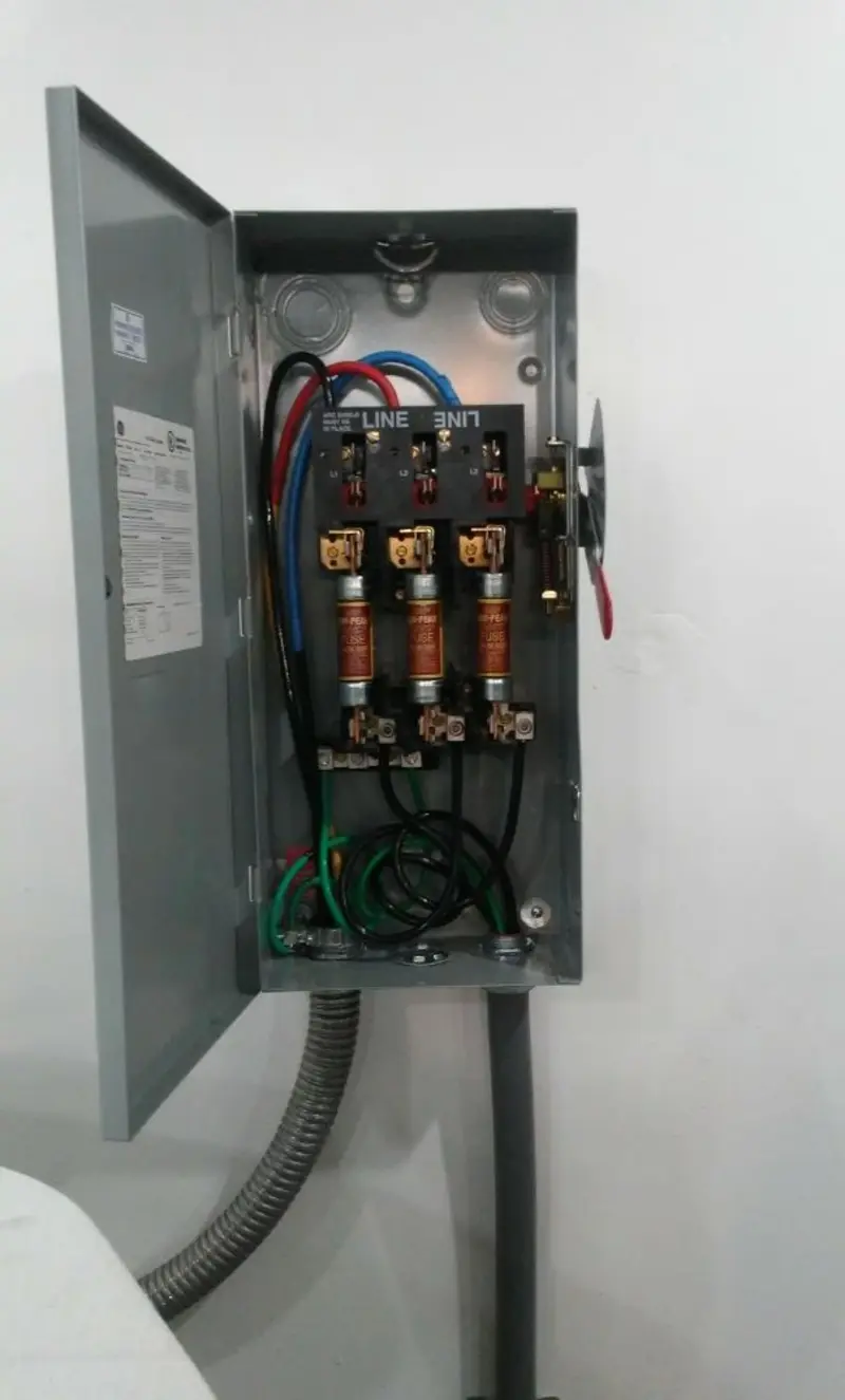 Three-phase disconnect switch installed for Electrical Wiring & Rewiring in Winona